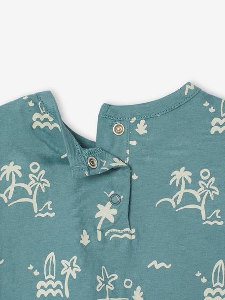 Pack of 2 short-sleeved t-shirts for babies ecru 