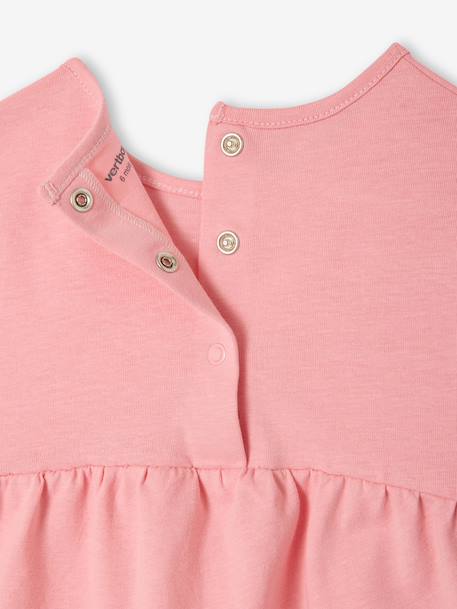 Pack of 2 long-sleeved baby t-shirts rose 