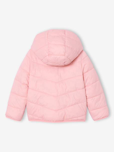 Reversible Lightweight Jacket for Girls anthracite+mauve+pale pink 