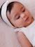 Newborn set with girl's dungaree and band for head accessories for hair ecru 