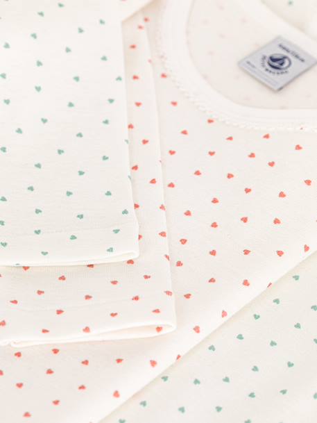 Pack of 2 long-sleeved t-shirts Petit Bateau white 