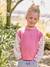 Girl's 2-in-1 jumper with sleeves grey blue+rose 