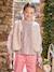 Leopard Print Waistcoat in Sherpa brown+ecru 