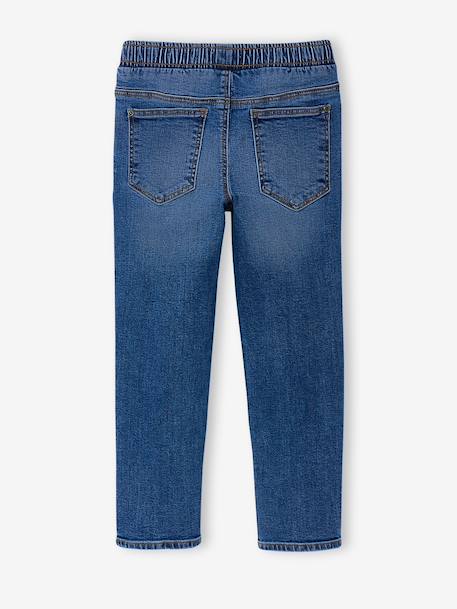 Pack of 2 Slim Leg Jeans with Elasticated, Adjustable Waist denim grey+double stone+stone 