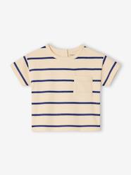 Baby-Striped cotton baby T-shirt 
