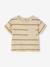Striped cotton baby T-shirt striped green 