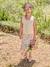 Girl's sleeveless knitted cardigan vanilla 