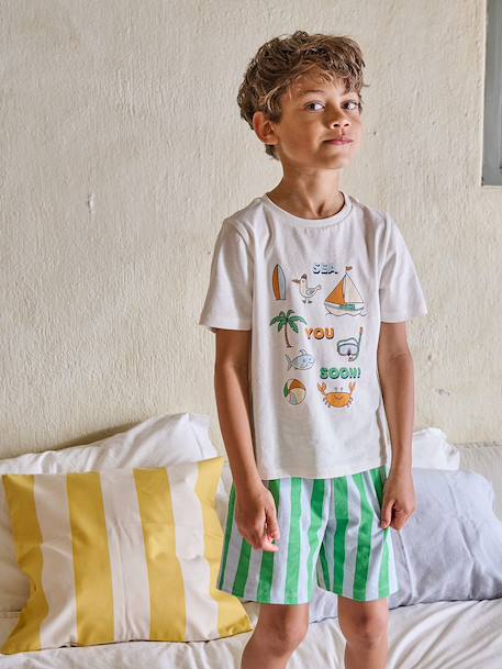 Pack of 2 pyjama shorts ecru 