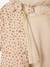 Rain coat 3-in-1 for baby girls with leopard print ecru 