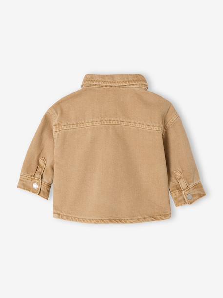 Shirt with Press Studs for Babies taupe 