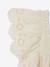 Cotton Gauze Dress for Babies ecru+red 