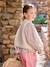 Leopard Print Waistcoat in Sherpa brown+ecru 