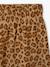 Girls' ribbed knit leggings beige+ecru+printed white 