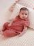 Baby girl's short-sleeved jumpsuit blush 