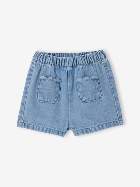Set of blouse and shorts for baby girls ecru 