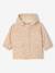 Rain coat 3-in-1 for baby girls with leopard print ecru 