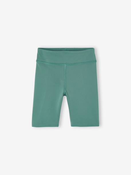 Pack of 2 Sports Cycling Shorts for Girls green+rose 