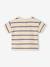 Striped cotton baby T-shirt striped blue 