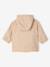 Rain coat 3-in-1 for baby girls with leopard print ecru 
