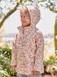 Girls-Printed hooded raincoat for girls 