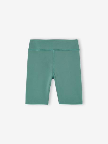 Pack of 2 Sports Cycling Shorts for Girls green+rose 