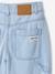 Girl's wide-leg striped trousers striped blue 