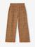 Girls' ribbed knit leggings beige+ecru+printed white 