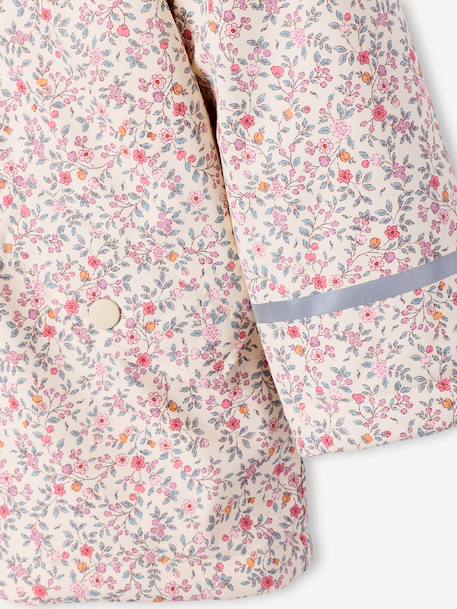 Raincoat with Sherpa Lining for Girls anthracite+indigo+multicoloured+pale pink 