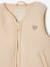 Rain coat 3-in-1 for baby girls with leopard print ecru 