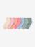 Pack of 7 Pairs of Socks for Girls dusky pink 