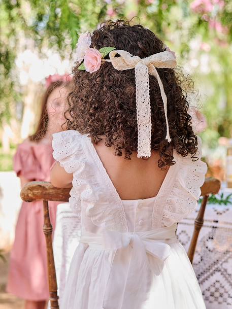 Frilly skater dress white 