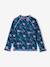Girl's UV Protection one-piece swimsuit navy blue 