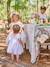 Embroidered Tulle Dress for Baby Girls white 