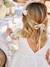 Girl's lace and tulle dress white 