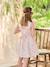 Occasion Wear Dress with Floral Print, for Girls light blue+pale pink+printed pink+printed white+white 