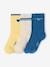 Pack of 3 assorted socks pale yellow 