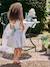 Occasion Wear Dress with Floral Print, for Girls light blue+pale pink+printed pink+printed white+white 