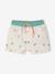 Baby swim shorts with crocodile print ecru 