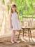Occasion Wear Dress with Floral Print, for Girls light blue+pale pink+printed pink+printed white+white 
