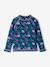 Girl's UV Protection one-piece swimsuit navy blue 