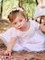 Embroidered Tulle Dress for Baby Girls white 