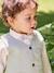 Set: shirt, cardigan and bow tie for babies sage green 