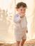 Occasion Wear Outfit: Shirt & Shorts for Babies beige+sage green 