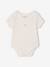 Pack of 3 short-sleeved pointelle bodysuits sage green 