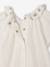 Baby bodysuit with short puff sleeves ecru 