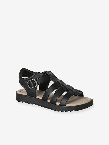 Multi-Strap Sandals for Children black+gold 