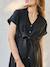 Long Shirt Dress for Maternity & Nursing, ENVIE DE FRAISE beige+black 