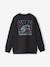 Round-neck oversized sweatshirt for boys anthracite 