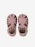 Closed Leather Sandals with Hook-&-Loop Strap for Babies rose 