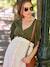 Linen Blouse for Maternity & Nursing by ENVIE DE FRAISE khaki 